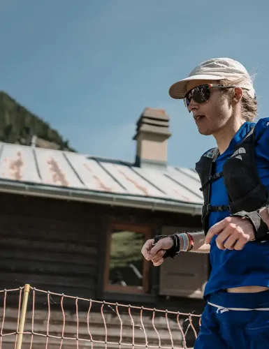 Katie Schide running UTMB 2024