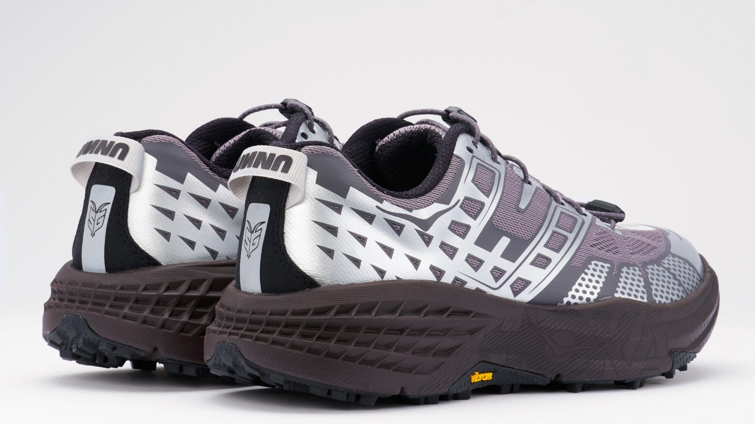 Stylish athletic shoes with unique design.