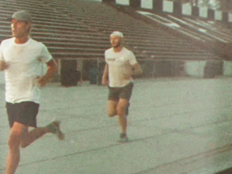 Jesse Rich Runs on a Track