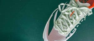 Close-up of a sneaker's upper - Adidas Terrex Agravic TT