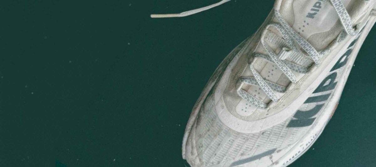 Close-up of a running shoe - Kiprun Kipsummit Race