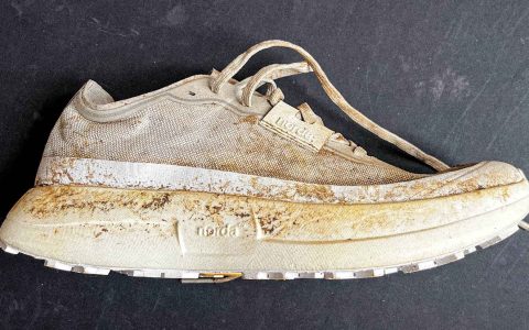 Used pair of Norda 005 trail running shoes
